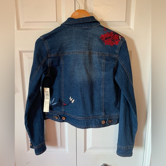 Tribal embroidered jean jacket NWT - Picture 3 of 4